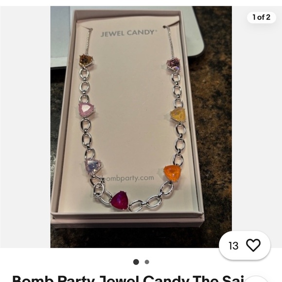 Bomb party “The SAIGE” rodium plated ELECTRIC NEON PUNCH - Picture 5 of 5